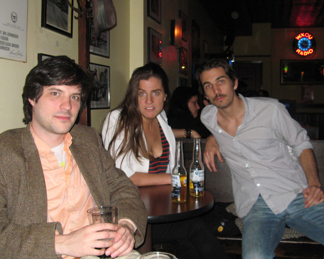 Friends Alec Coiro, Julia Nasser, and Jamie Johnson