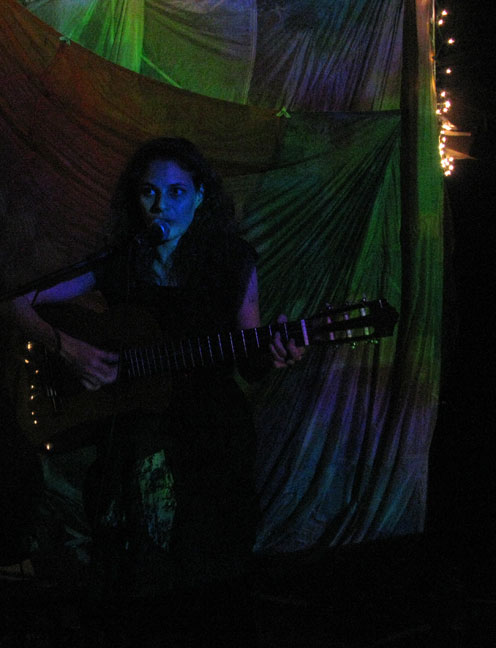 Rebecca Schiffman at Bruar Falls, Photo by Katie Wagner
