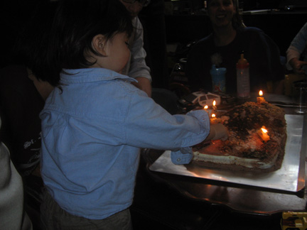 sorenbirthdaycake web Soren's 2nd Birthday Party