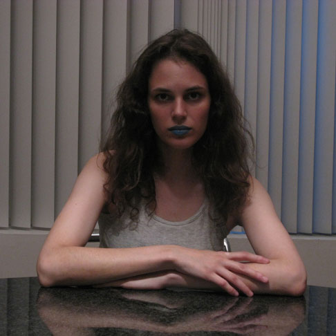 Rebecca Schiffman wearing Blue Lipstick 1