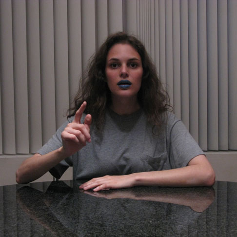 Rebecca Schiffman wearing Blue Lipstick 2